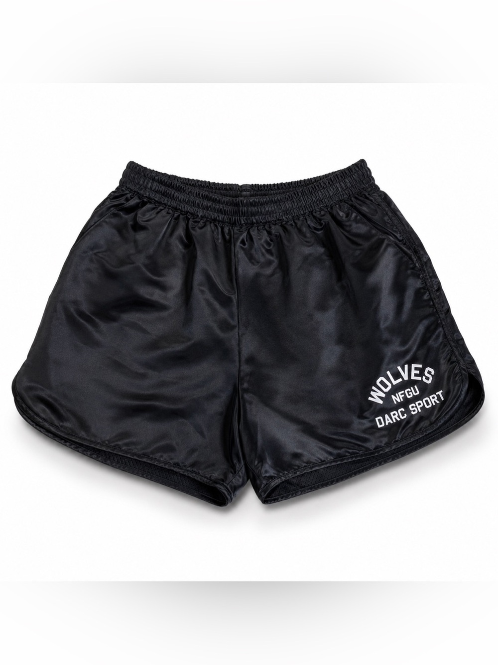 Darc Sport NFGU Silky Black Mesh Lined Athletic Shorts Medium Men’s